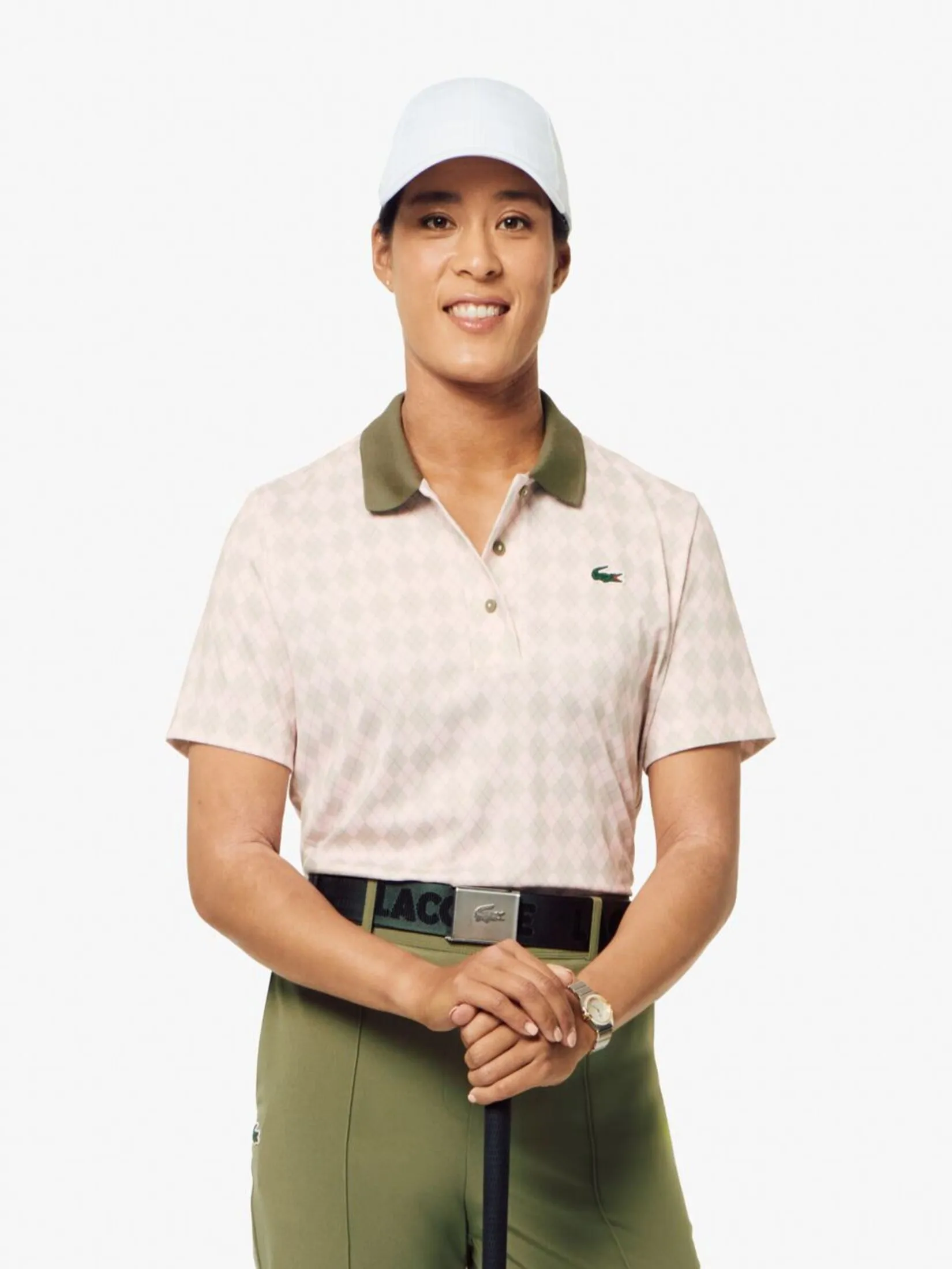 LACOSTE Regular Fit UV Protect Golf Polo Shirt Pink Size - 42 EU