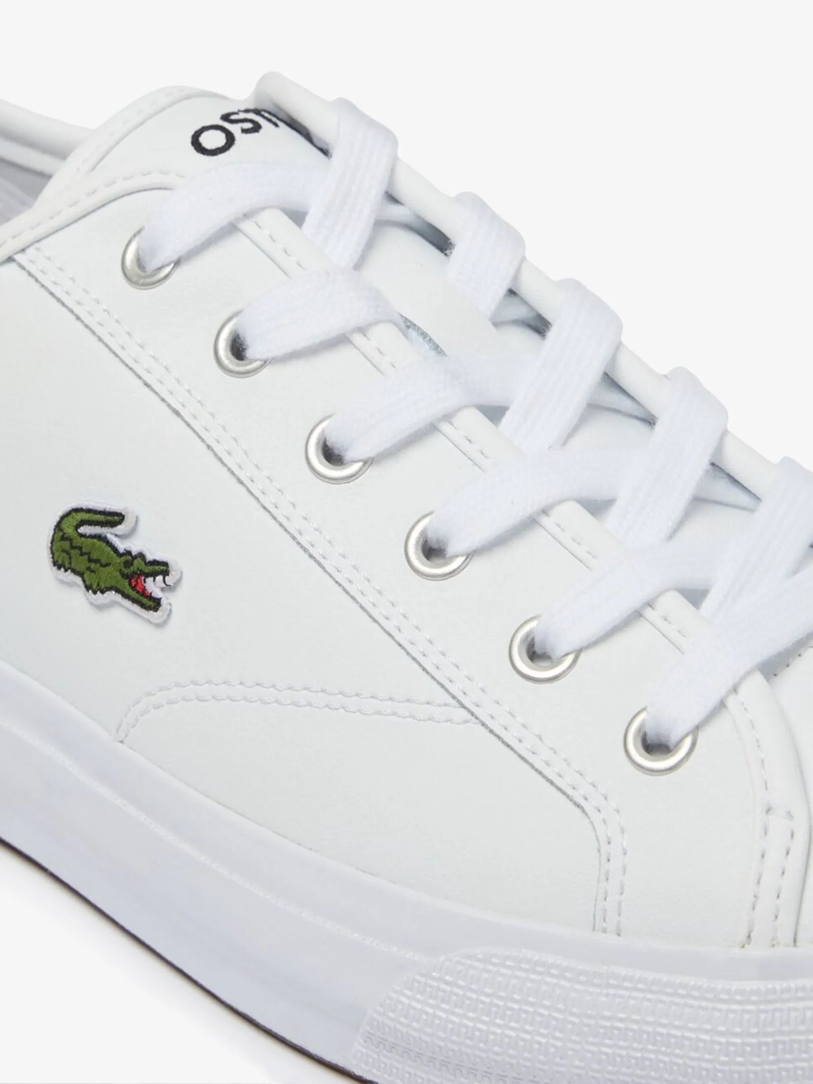 LACOSTE Men’s Backcourt Leather Sneakers White