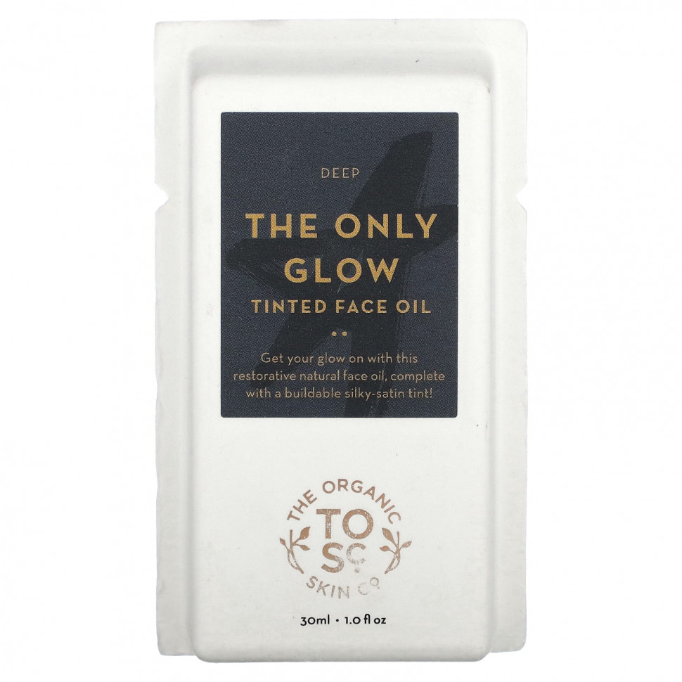 The Organic Skin Co., The Only Glow, тонирующее масло для лица, глубокий, 1 фл. (30 мл)