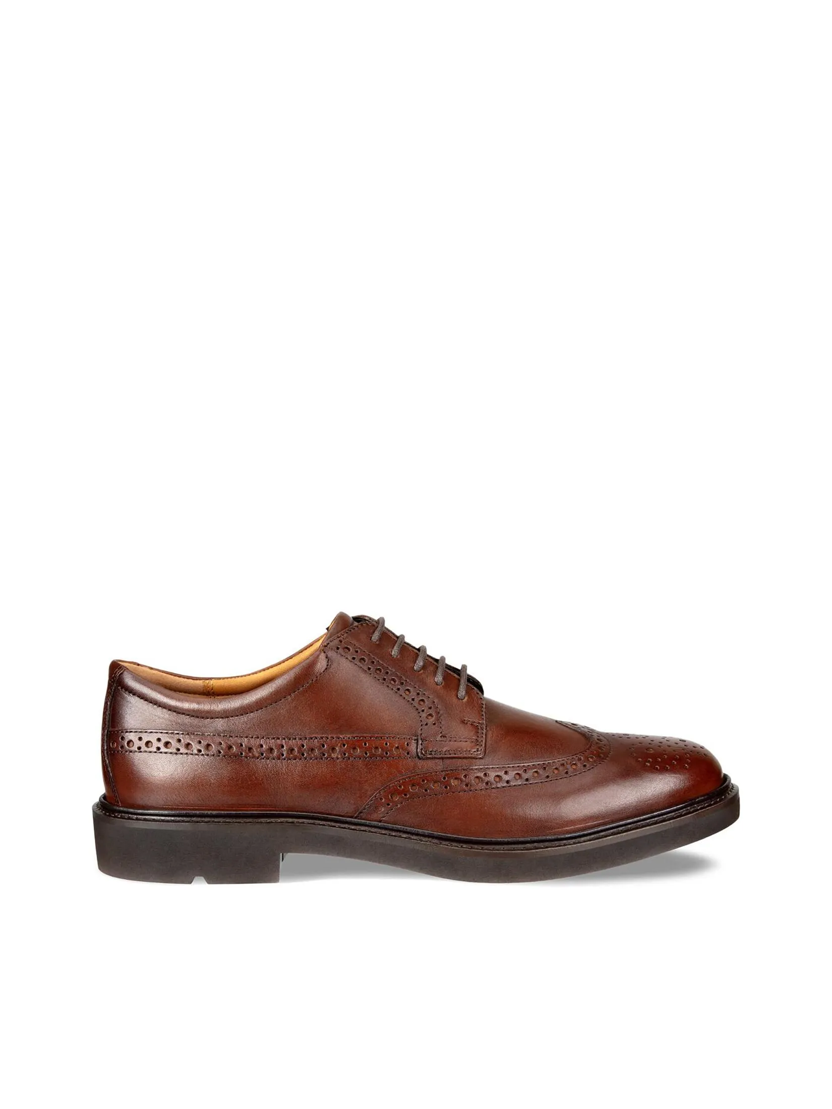 ECCO Men Leather Shoes Metropole London Cognac