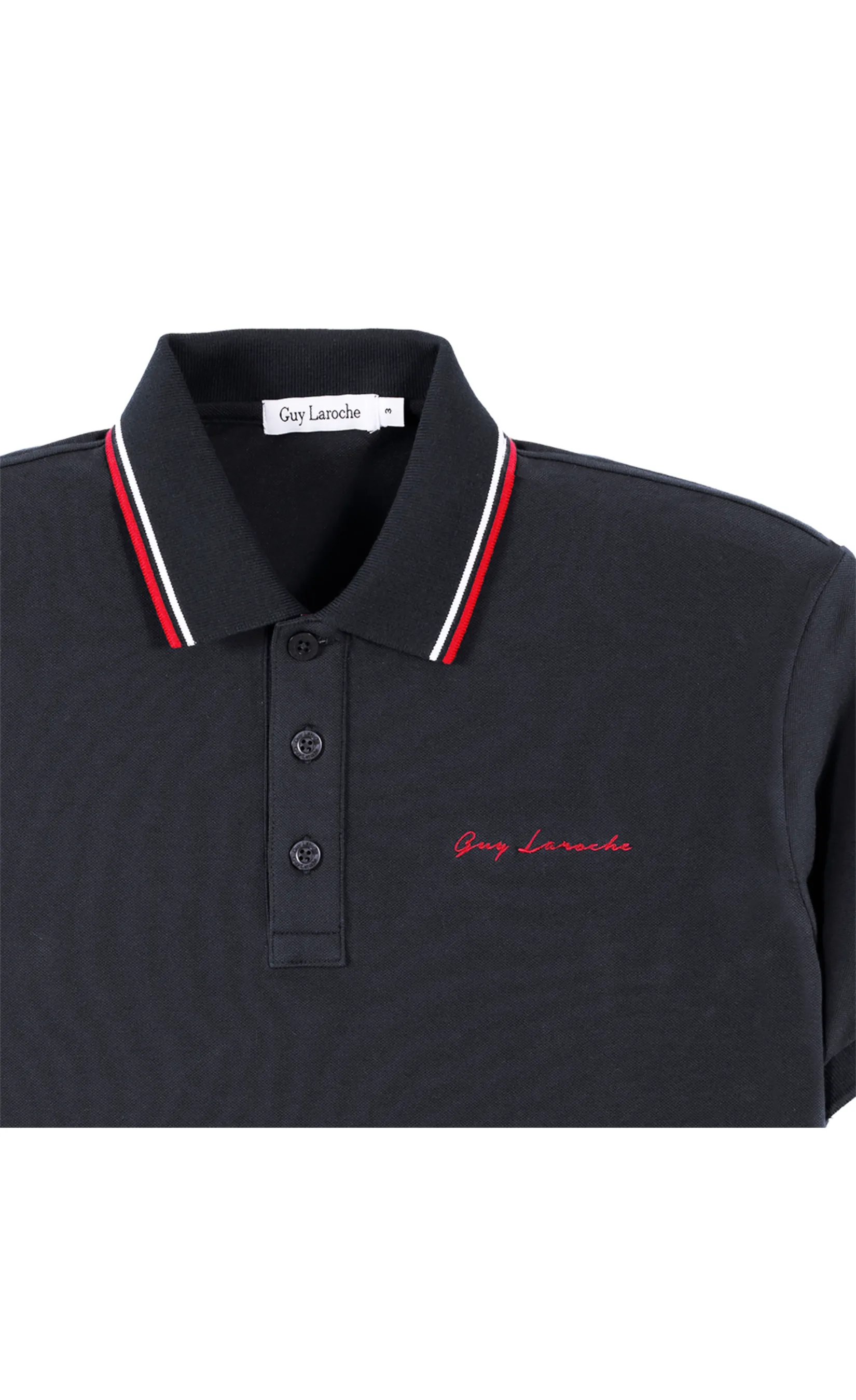GUY LAROCHE MENWEAR Men s Polo Shirt BKL6301W5BL - Black