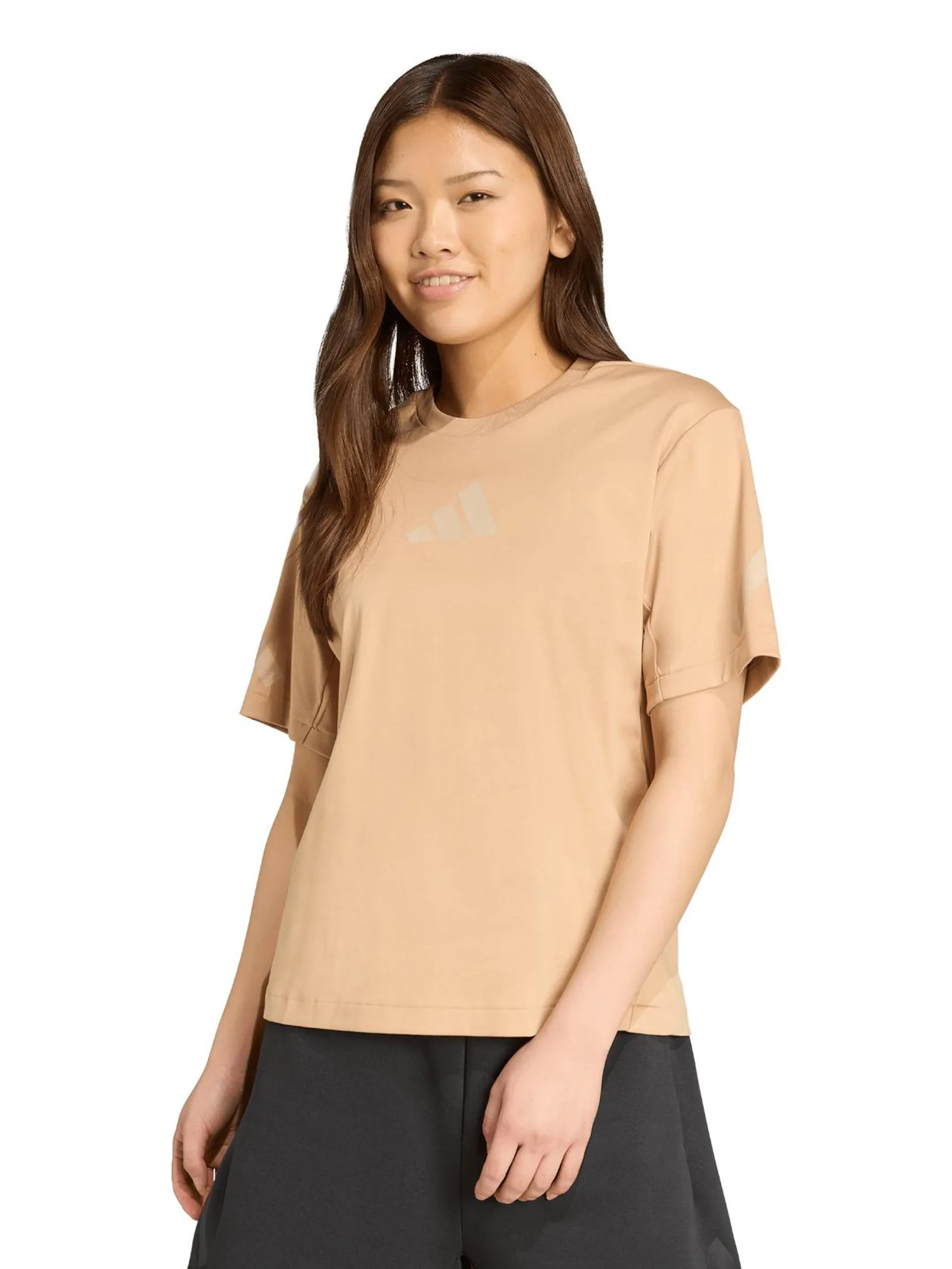 ADIDAS Women T-Shirt Adidas Z.N.E. JW7753 Warm Sandstone