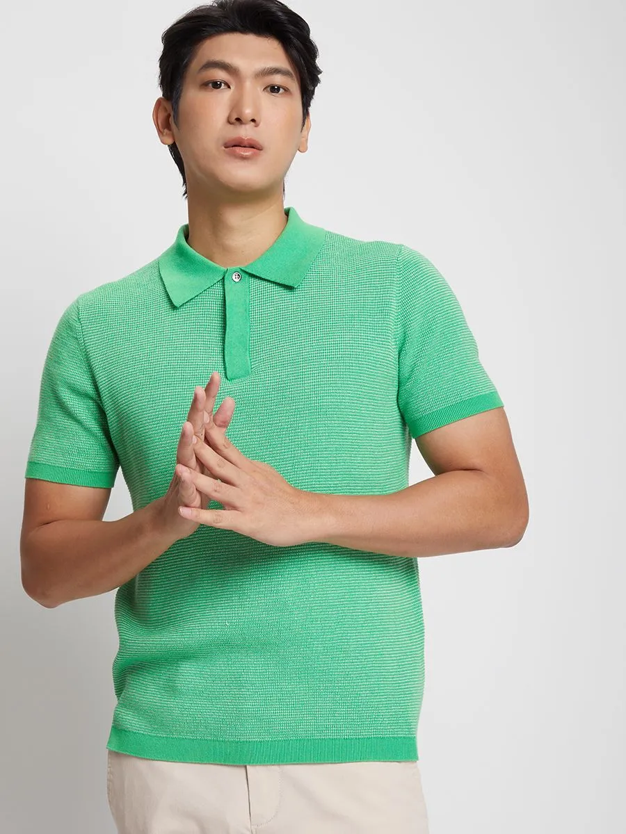 ALUMNUS Men Polo Shirt Short Sleeves Printed