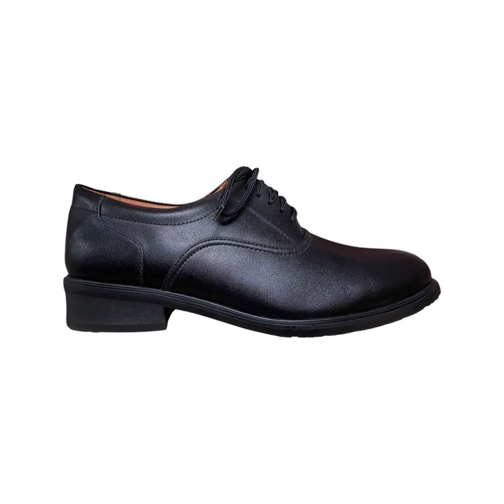 FREEWOOD SHOES leather biz laced B5839801-black