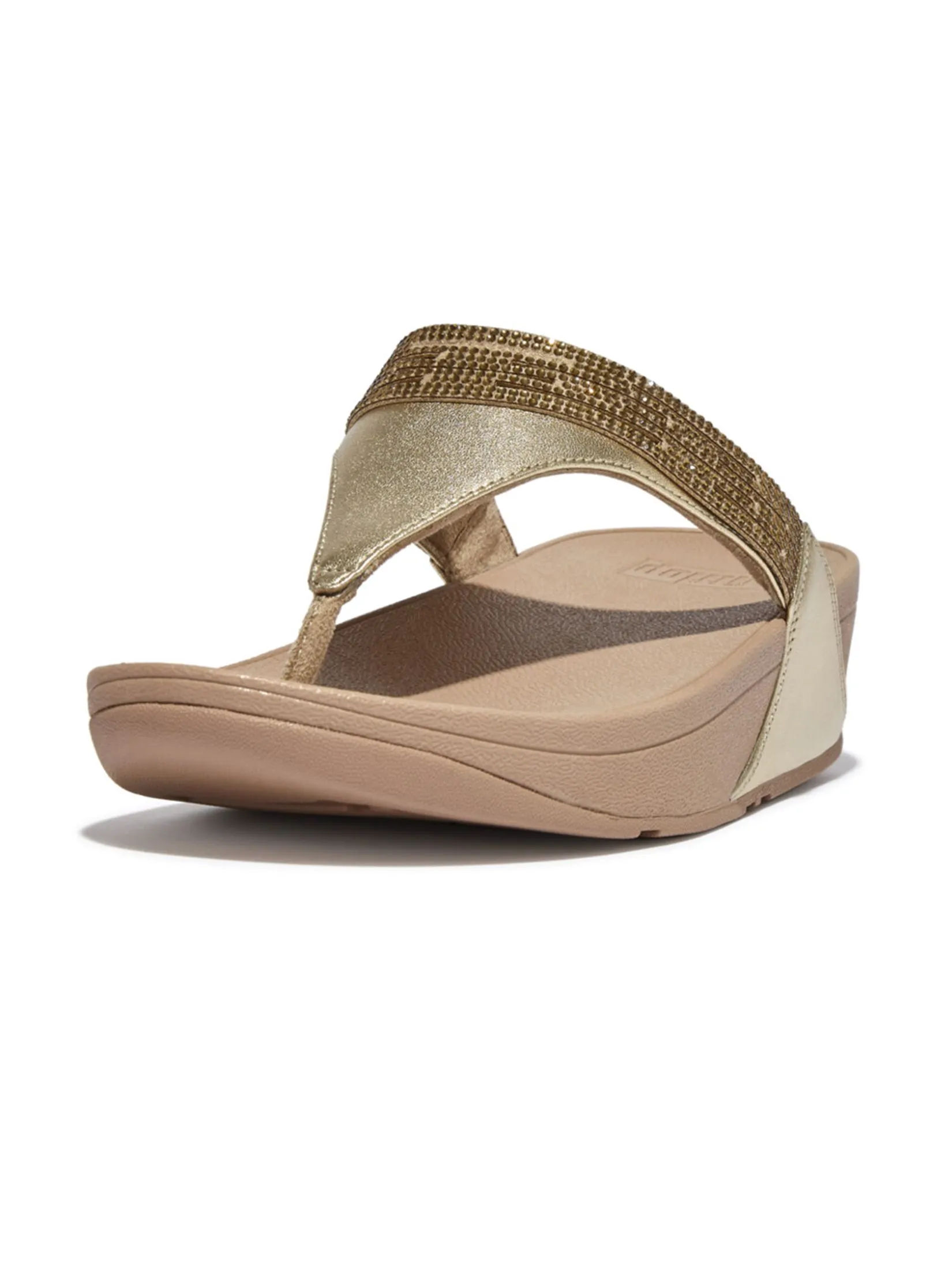 FitFlop™ WOMEN'S COMM-LULU LASERCRYSTAL T/P GOLD