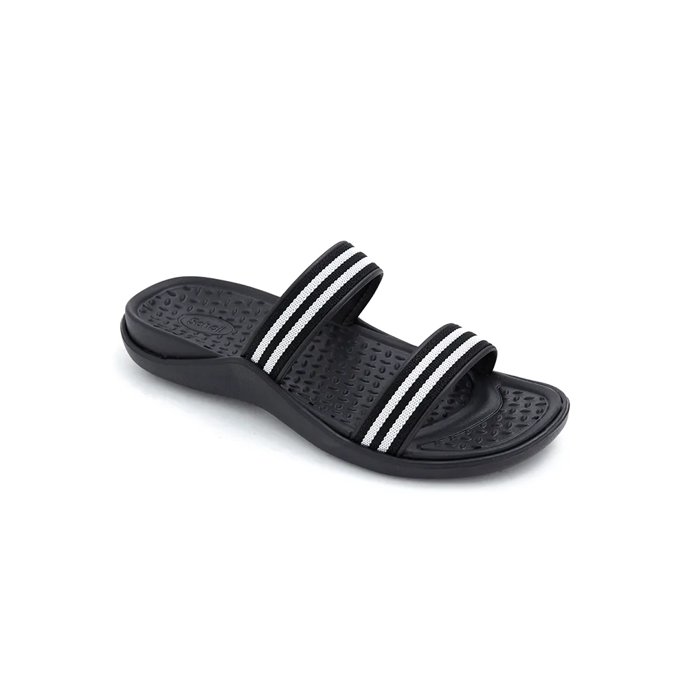 SCHOLL Black Slide Sandals - Sand IV