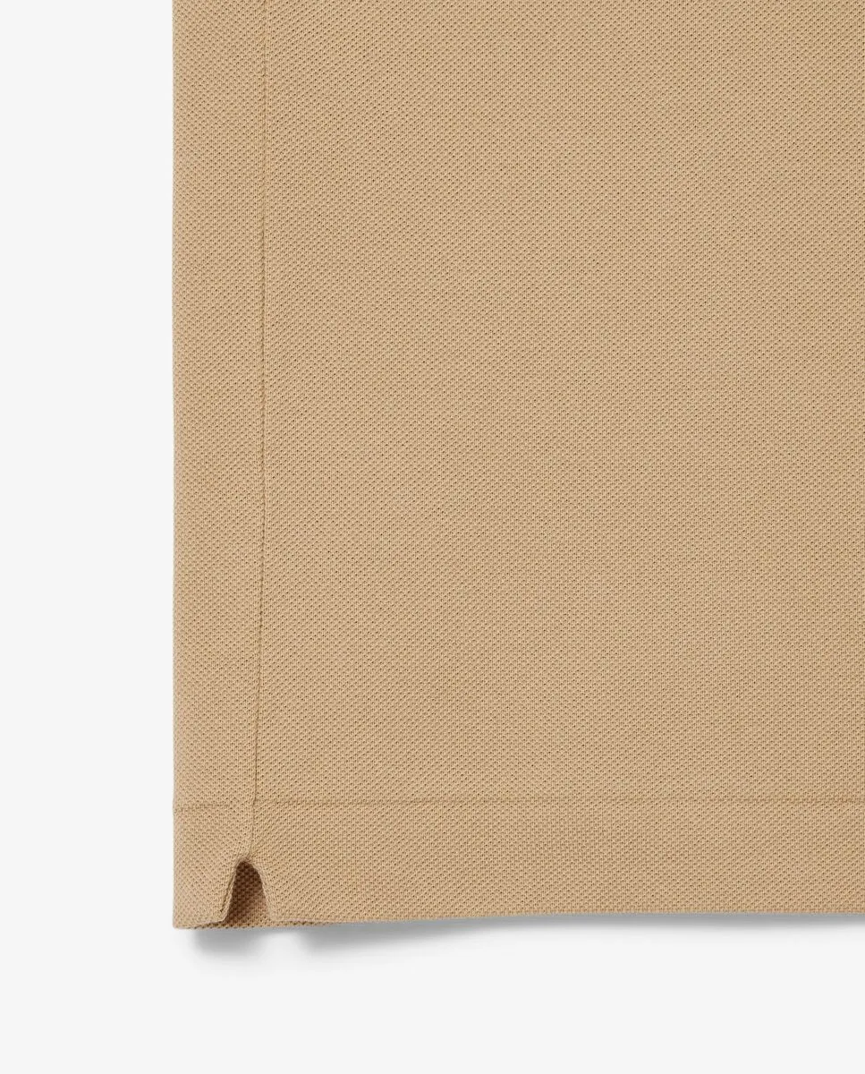 LACOSTE Classic Fit L.12.12 Original Piqu  Polo Shirt Beige