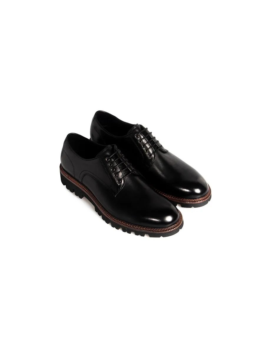 KENNETH COLE MEN DRESS SHOES DANIEL CHUNKY / BLACK