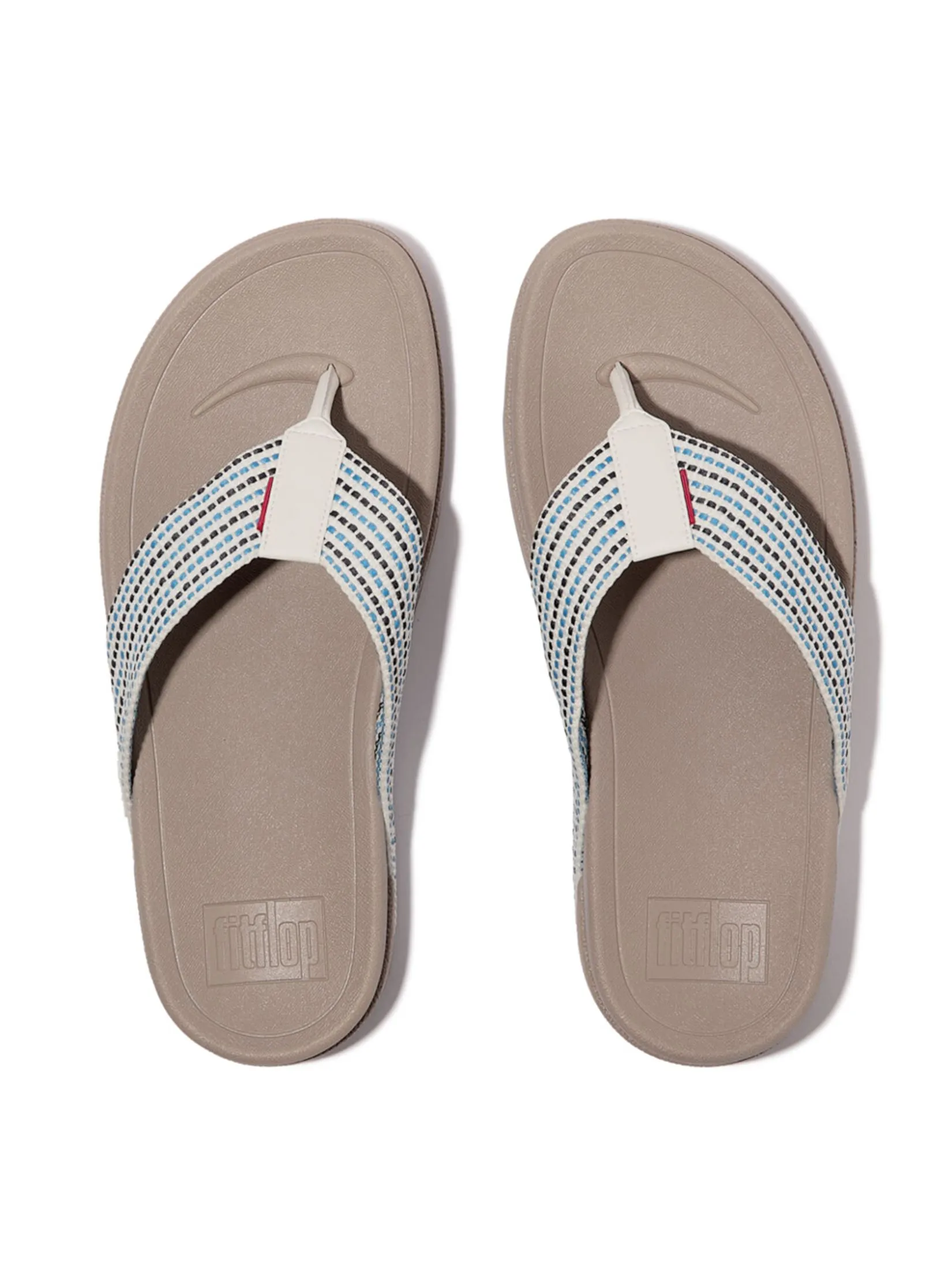 FitFlop™ MEN'S SURFER WEAVE-STRIPE BEIGE