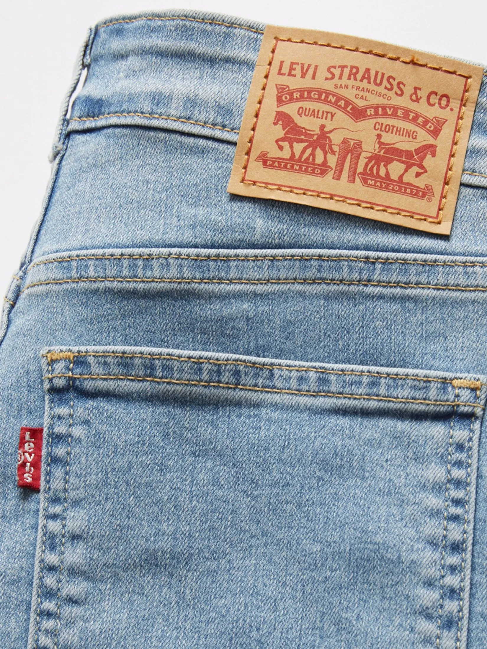 LEVI'S Women's 721 High-Rise Skinny Utility Jeans Light Blue