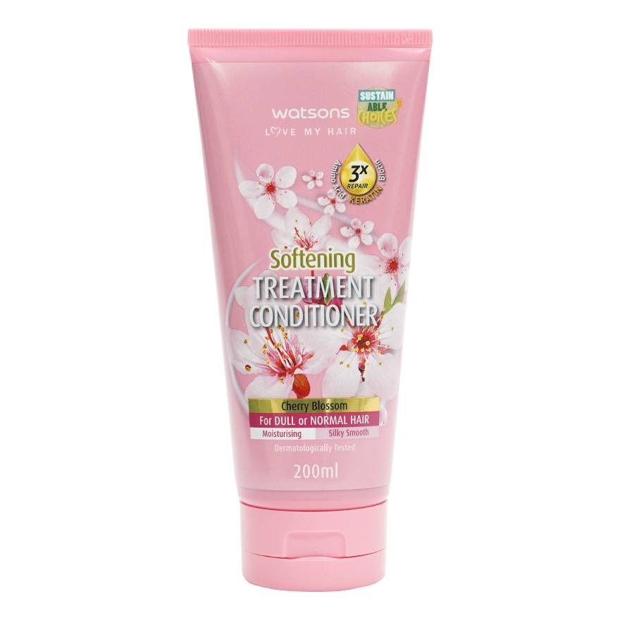 Watsons Treatment Conditioner Cherry Blossom for Dull or Normal Hair 200ml.