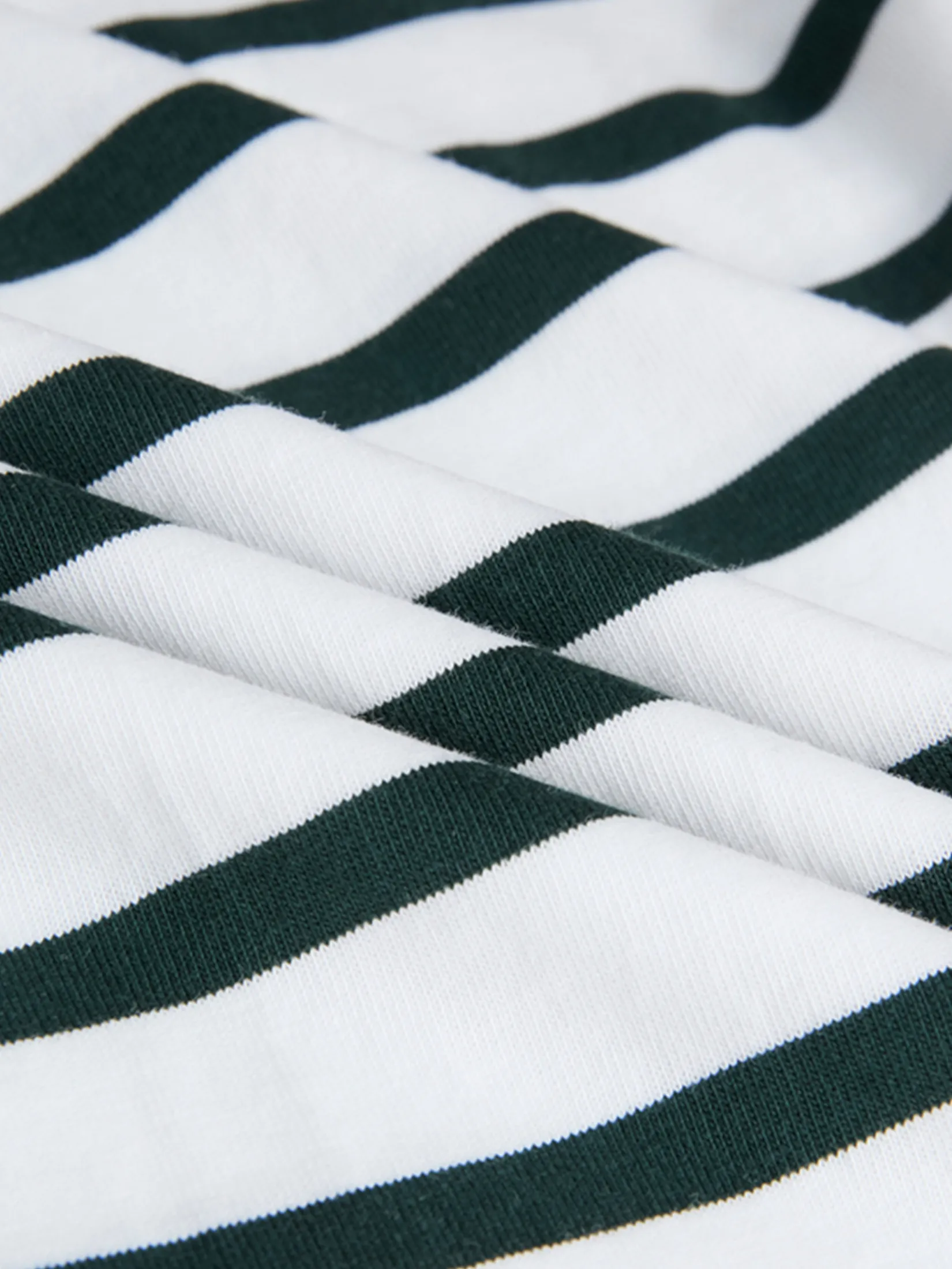 GIORDANO Men s Online Exclusive Timeless Comfort Striped T-shirt (Korea) White x Green