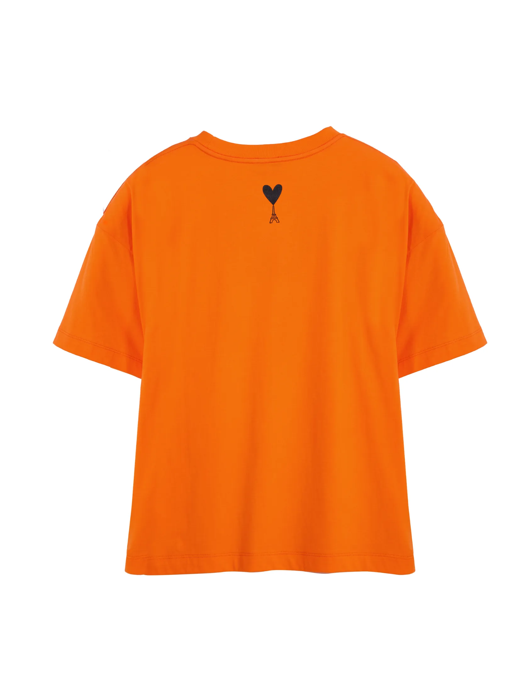 ELLE Women's Short Sleeve Crop T-Shirt in Cotton with Graphic Print W3K723 - Orange | ELLE 80 YEARS LIMITED EDITION