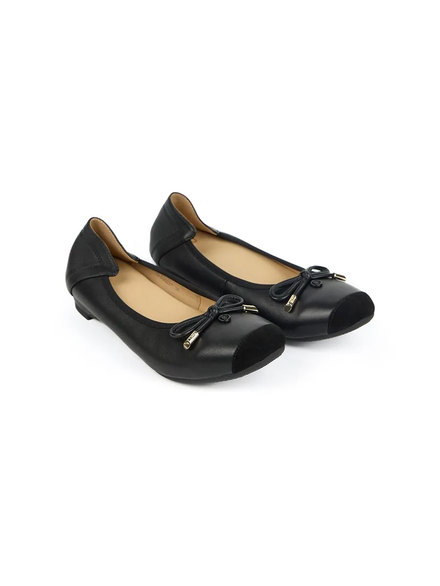 SHU WOWEN  SOFY SOFA 0.5" CAP-TOES & TINY SIGNET - BLACK