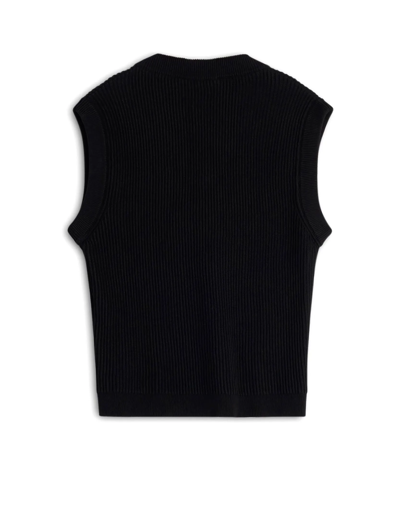 MAISON KITSUNÉ Men Vest Maison Kitsune Handwriting Black