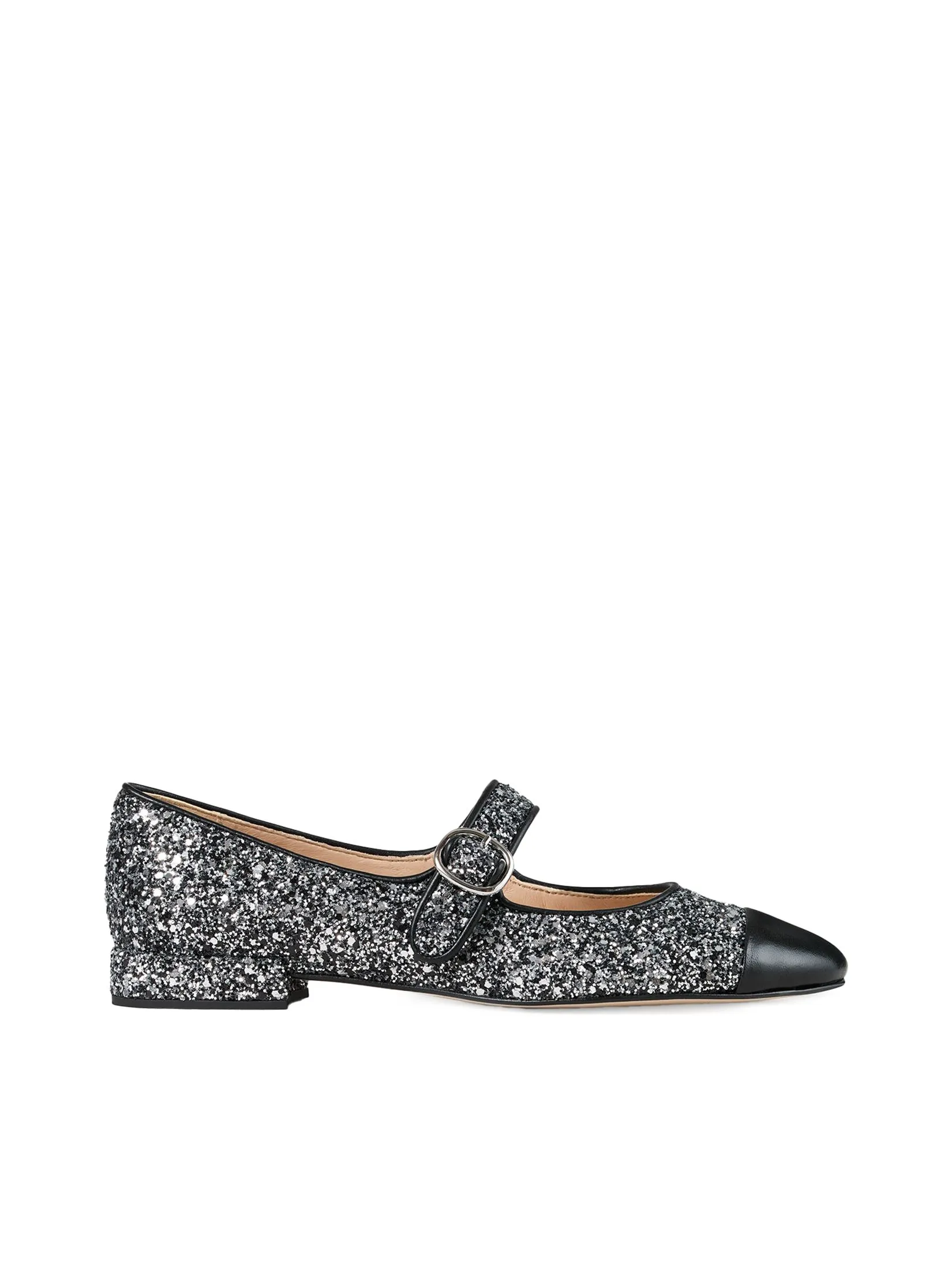 SANDRO Glitter Ballet Flats