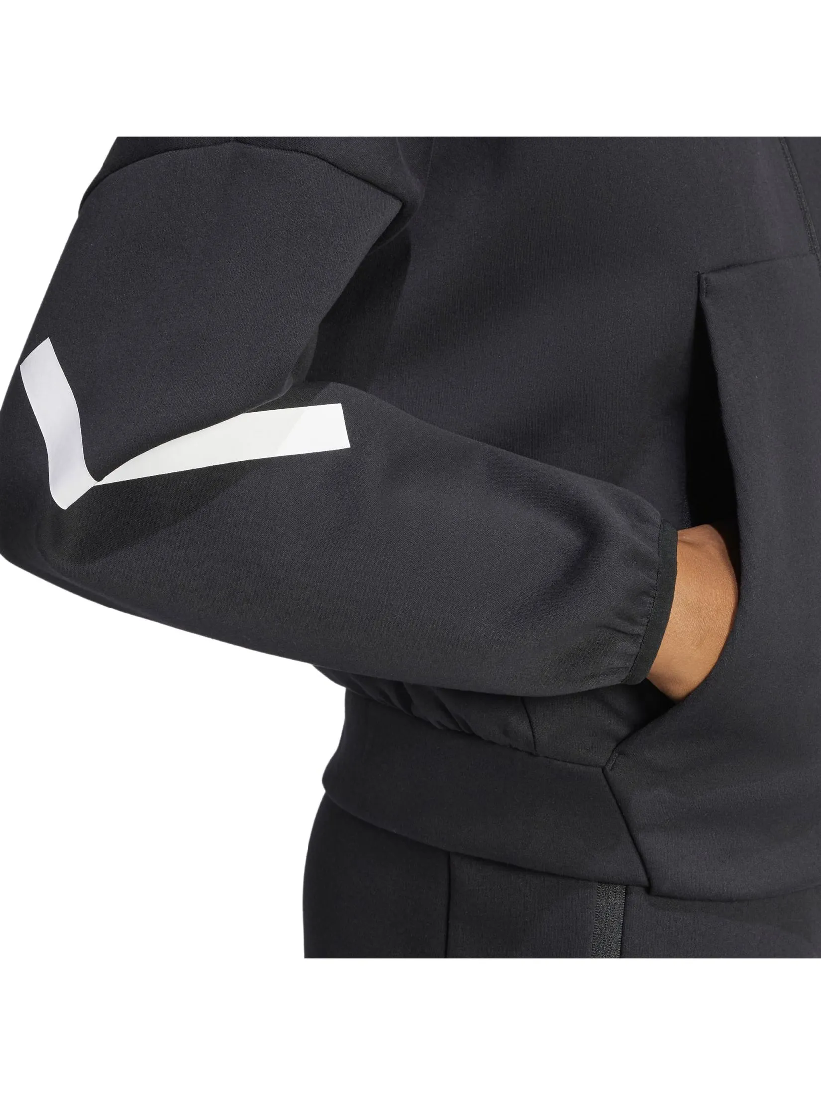 ADIDAS Women Hoodie Adidas Z.N.E. Full-Zip Black / White