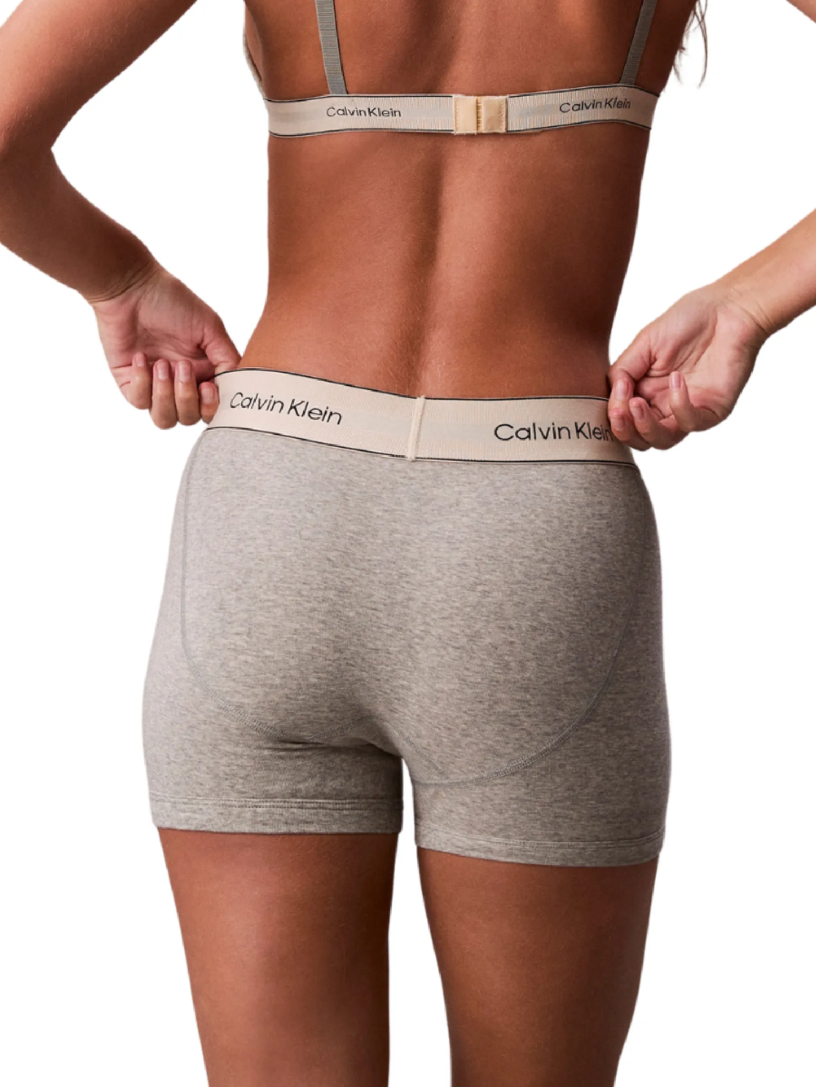 CALVIN KLEIN Women s Heritage Cotton Boxer Brief Grey