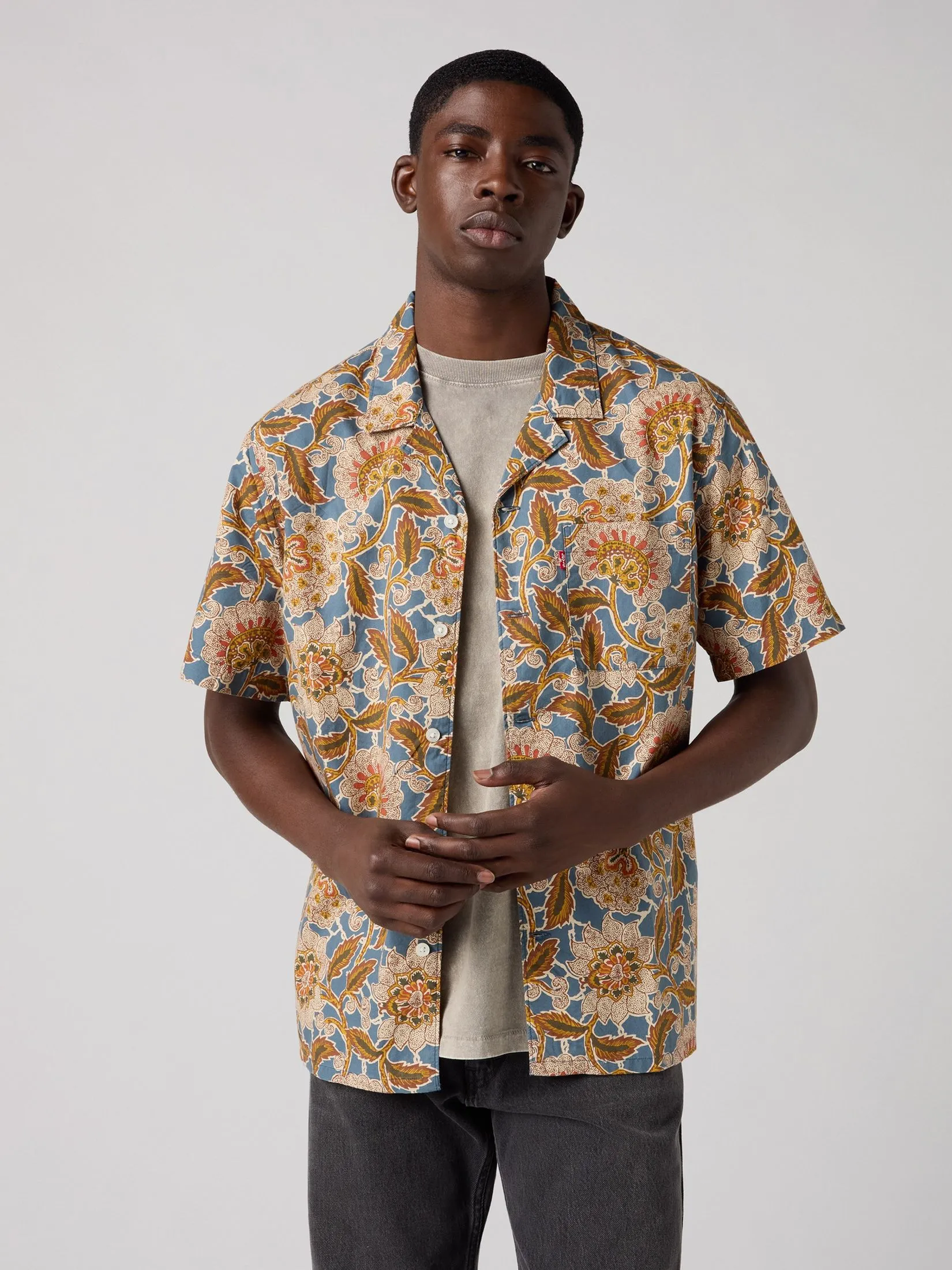 LEVI'S Levi’s Men’s Sunset Camp Shirt Brown