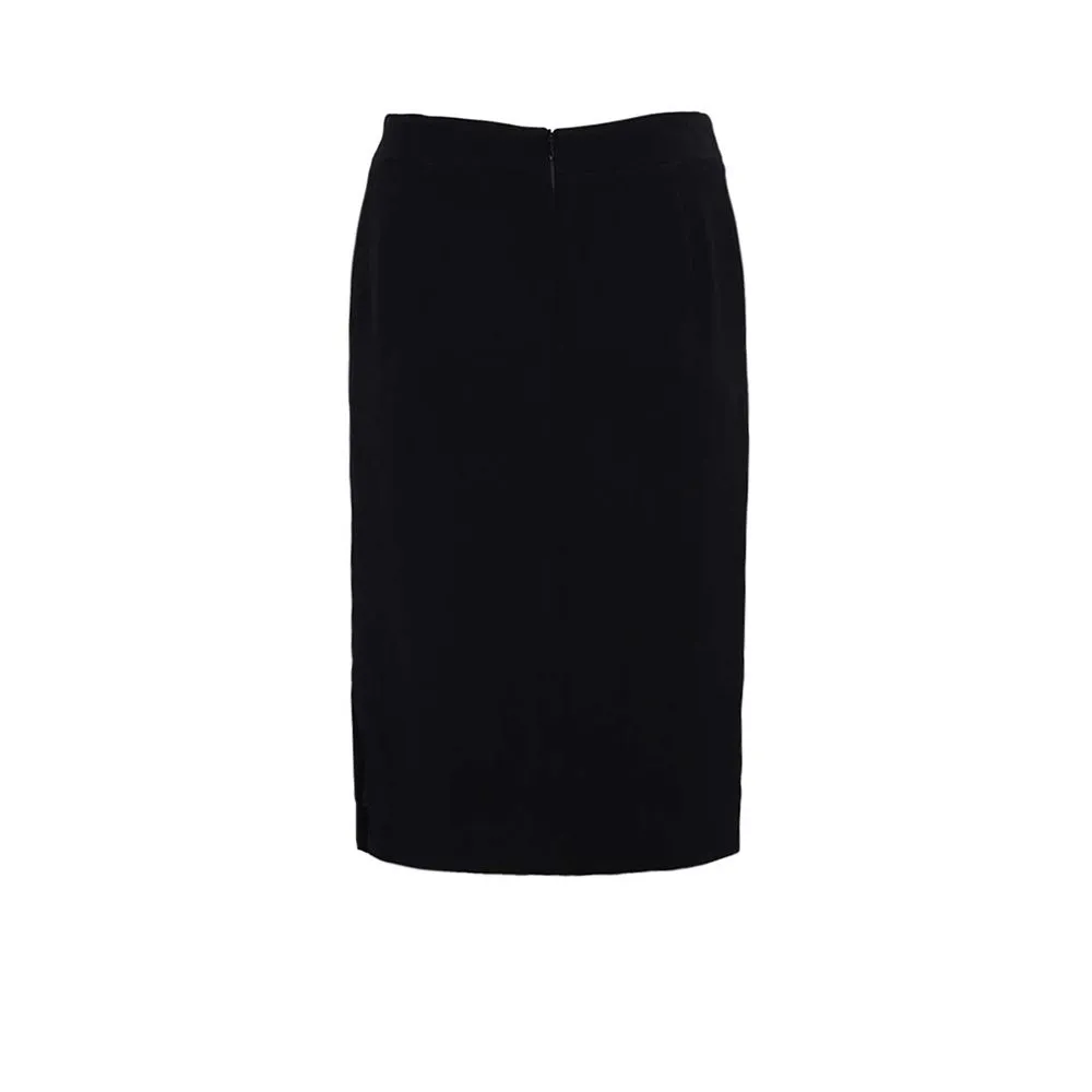 ELITE Black Hidden Stripe Print Tube Skirt No.034054R