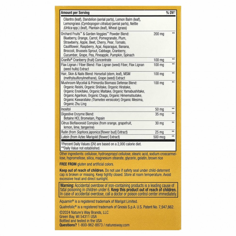 Nature's Way, Alive! Max3 Potency, мультивитамины для женщин, 90 таблеток