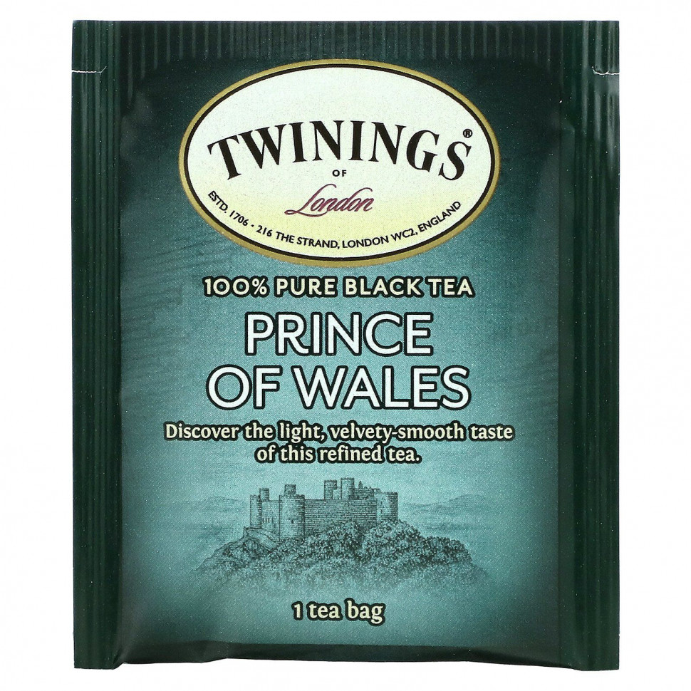 Twinings, Чай 'Принц Уэльский', 20 пакетиков, 1.41 унций (40 г)