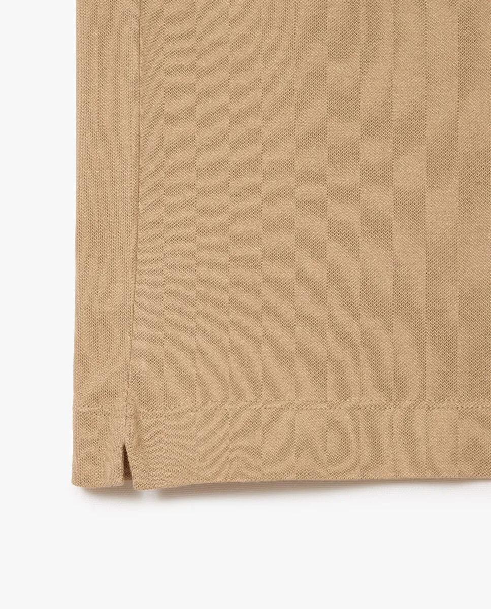 LACOSTE Regular Fit Paris Stretch Piqu  Polo Shirt Beige