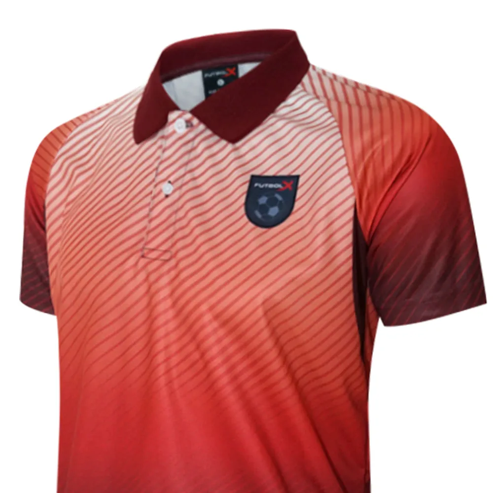 FUTBOLX Team 2025 Men Football Polo Shirt Red - FU635AP376EOTH
