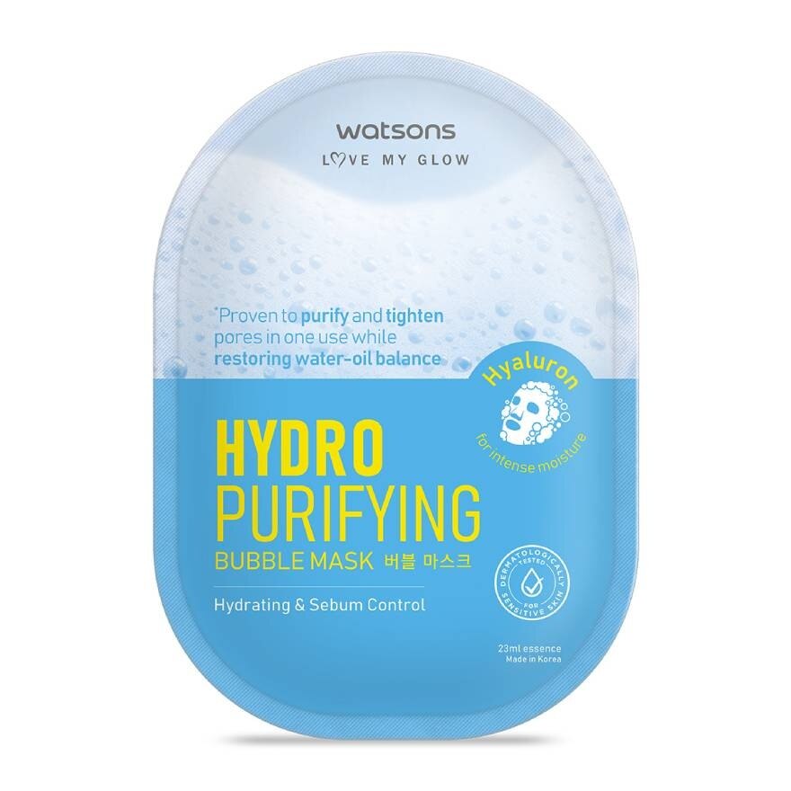 Watsons Hydro Purifying Bubble Mask 1sheet.