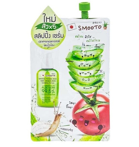 Сыворотка от акне с томатом, алоэ и улиткой Smooto 10 гр