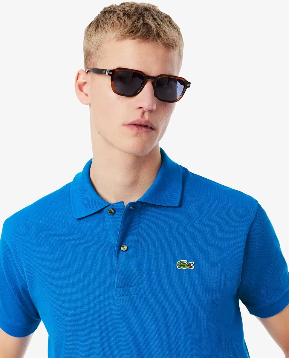 LACOSTE Classic Fit L.12.12 Original Piqu  Polo Shirt Blue
