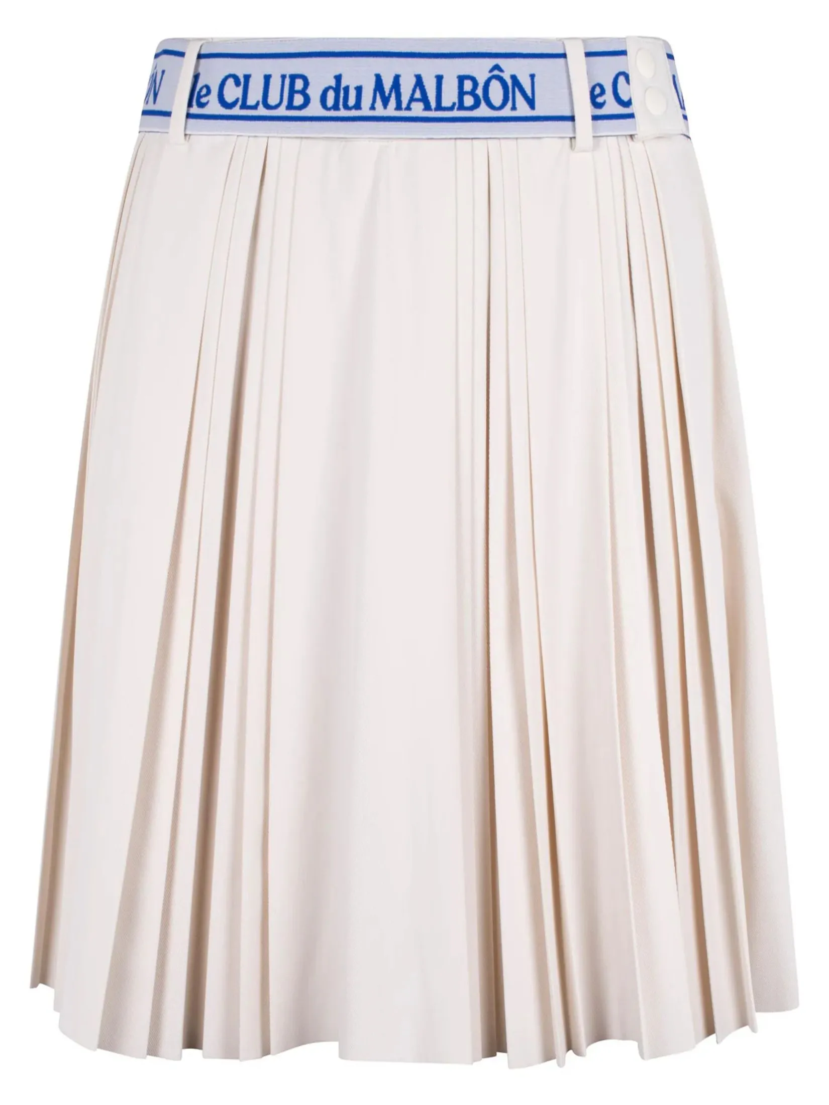 MALBON GOLF JOELLE PLEATED SKIRT IN IVORY