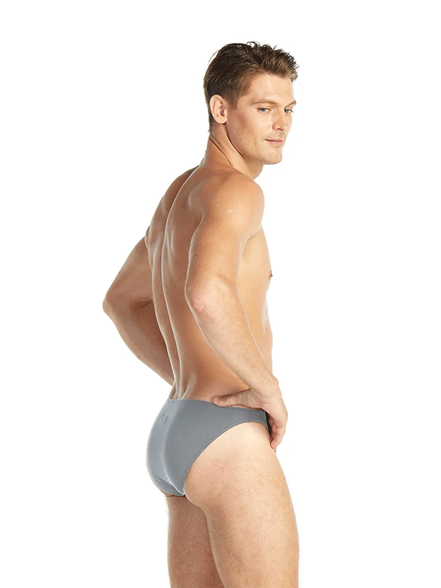 ELLE HOMME MEN BIKINI UNDERWEAR KUB8003DG ( 1 Pack / 3 Pcs. ) - DARK GREY