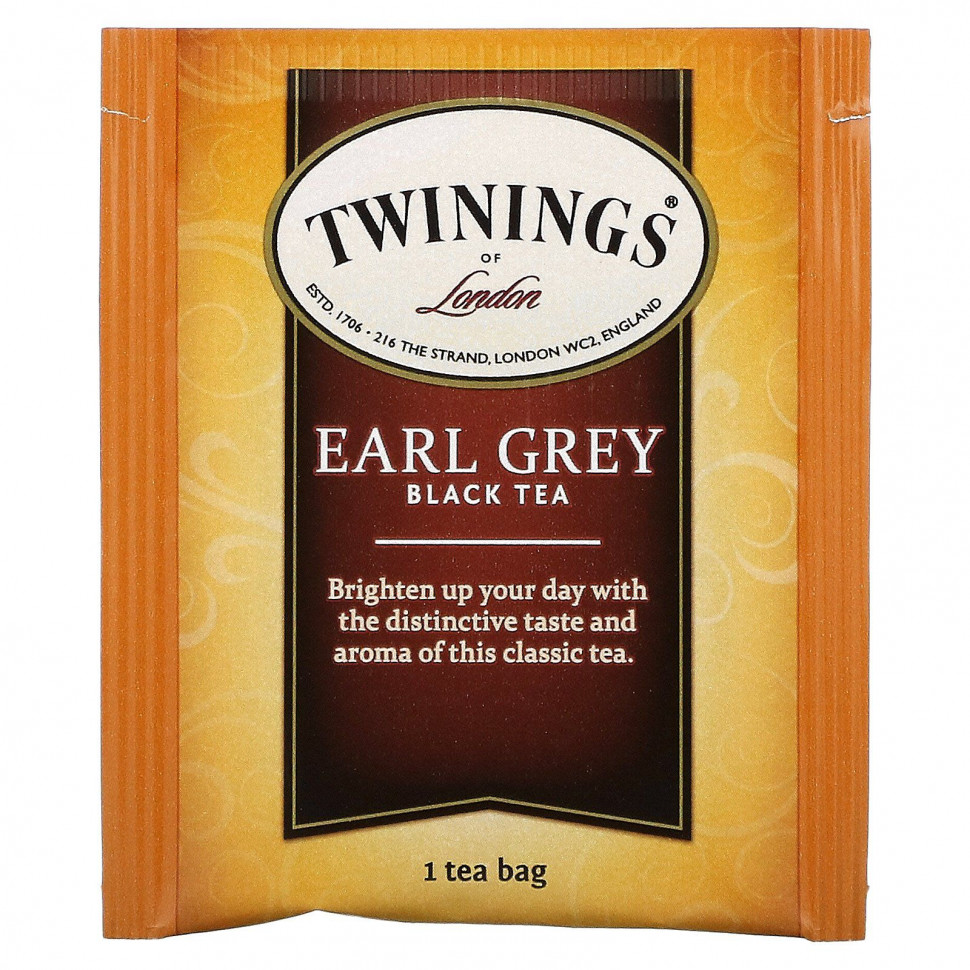 Twinings, Классический чай 'Эрл Грей', 25 пакетиков, 1.76 унций (50 г)