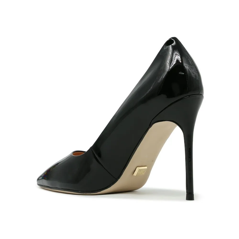 SHU CELEB HEELS 4" IN MILAN SWSC0801-BK51-GLOSSY BLACK