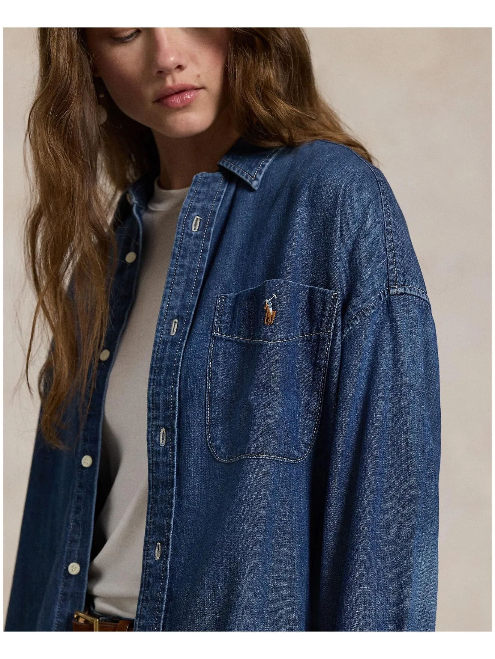 POLO RALPH LAUREN Shirt Women WMPOSHTNDO20734 Blue