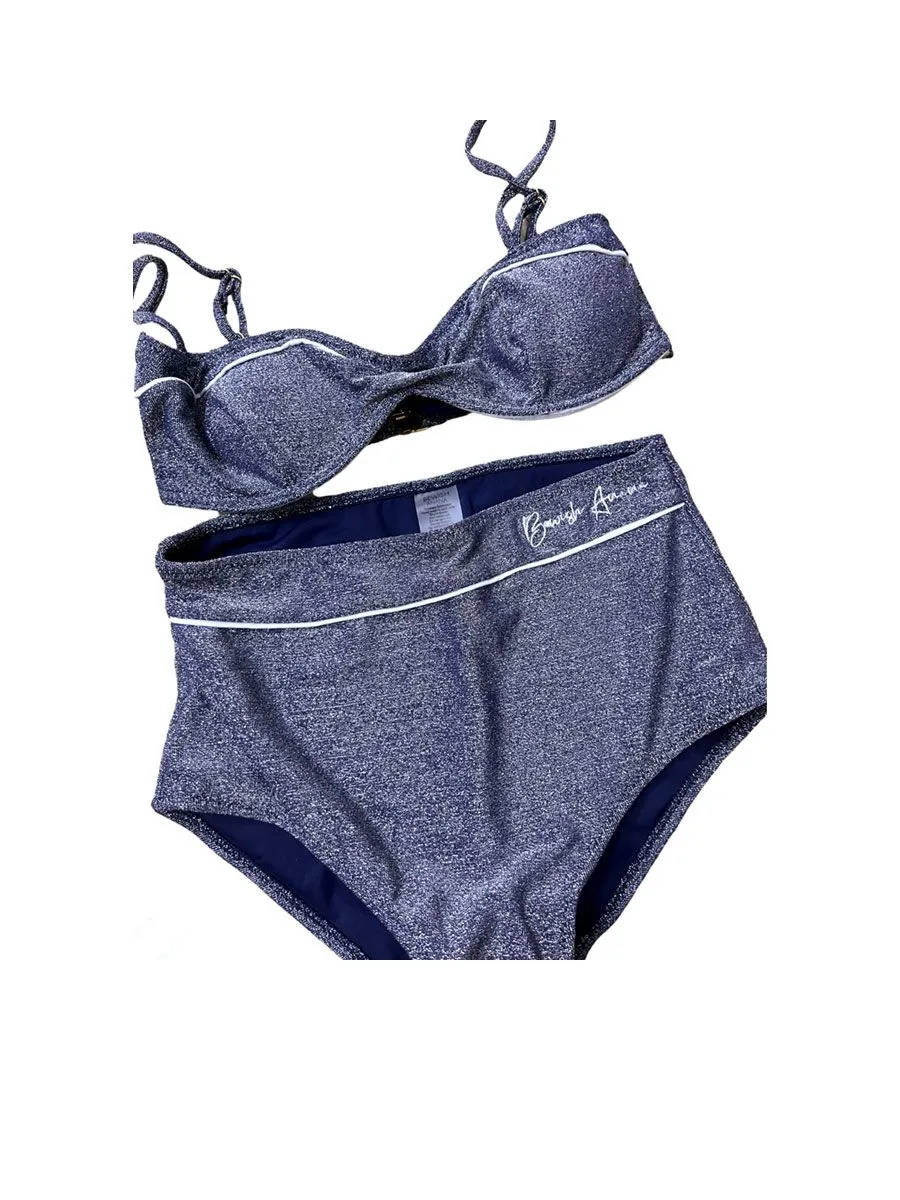 BEWISH ANANA Poise glitter two-piece PGTTP05 Lycra