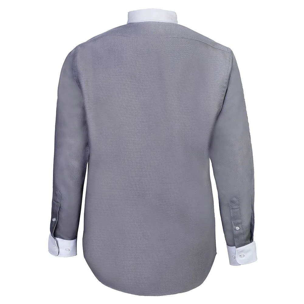 BROWNE & CO. Grey Button Down Long Sleeves Shirt