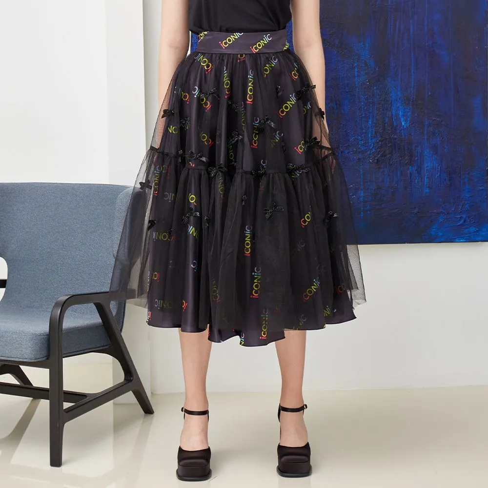 ICONIC BLACK HEARTLY SKIRT