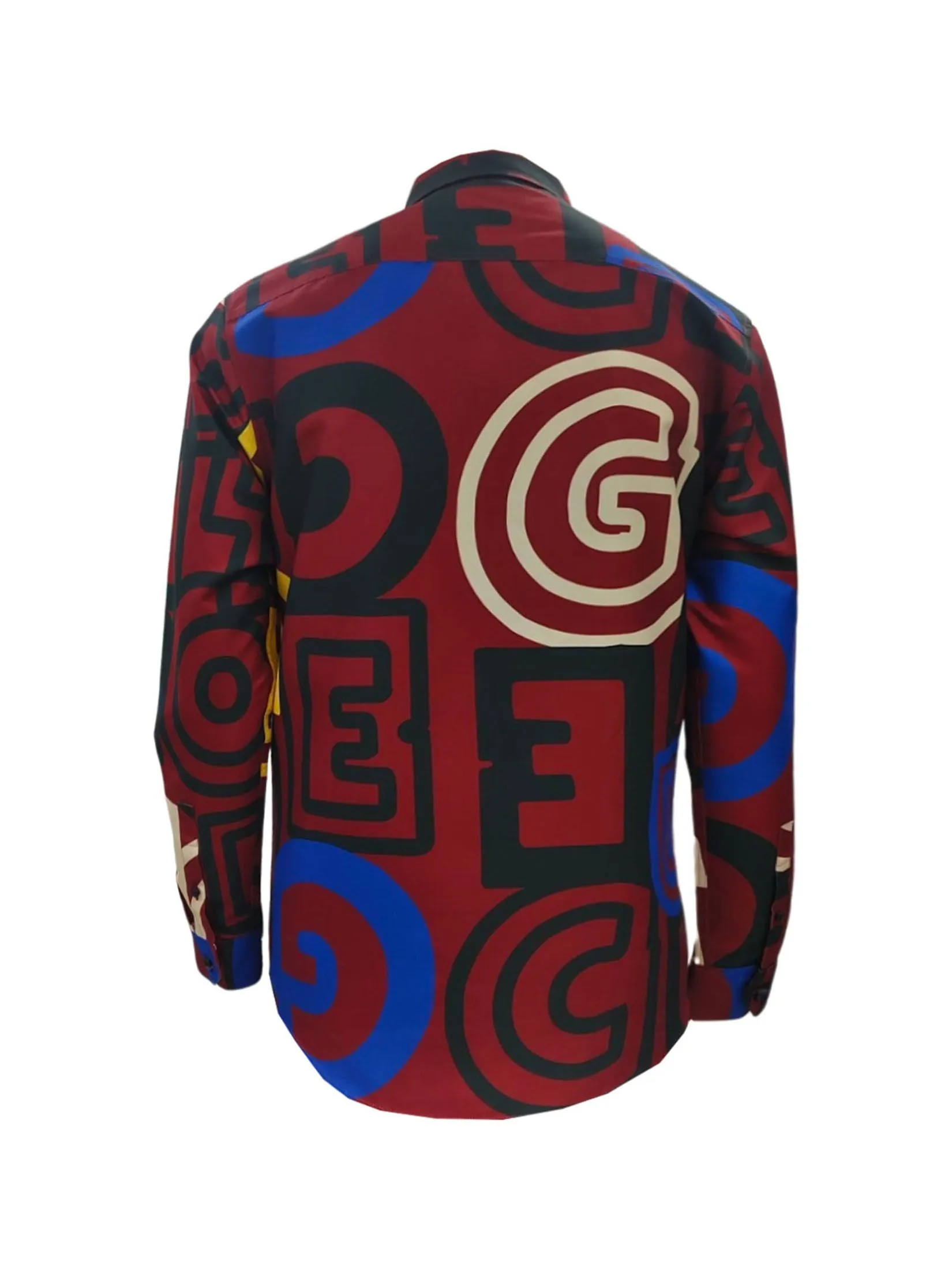 GUY LAROCHE MENWEAR Men's Shirt long sleeves DAC7201S4MR - Red