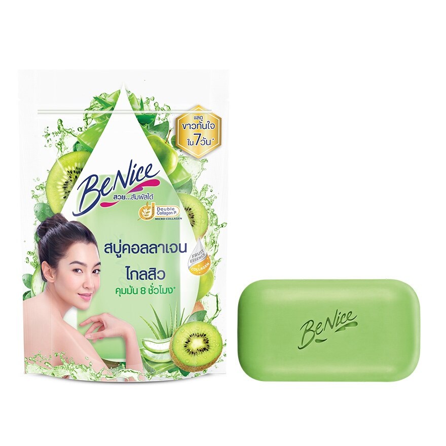 Benice Soap Bar Fruit Collagen Kiwi Aloe Vera 120 G.
