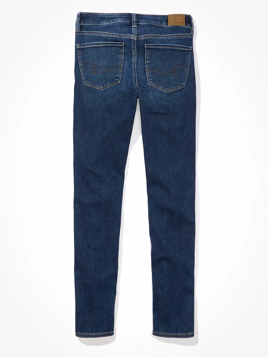 AMERICAN EAGLE WOMEN SKINNY JEAN 965 AUTHENTIC DARK INDIGO