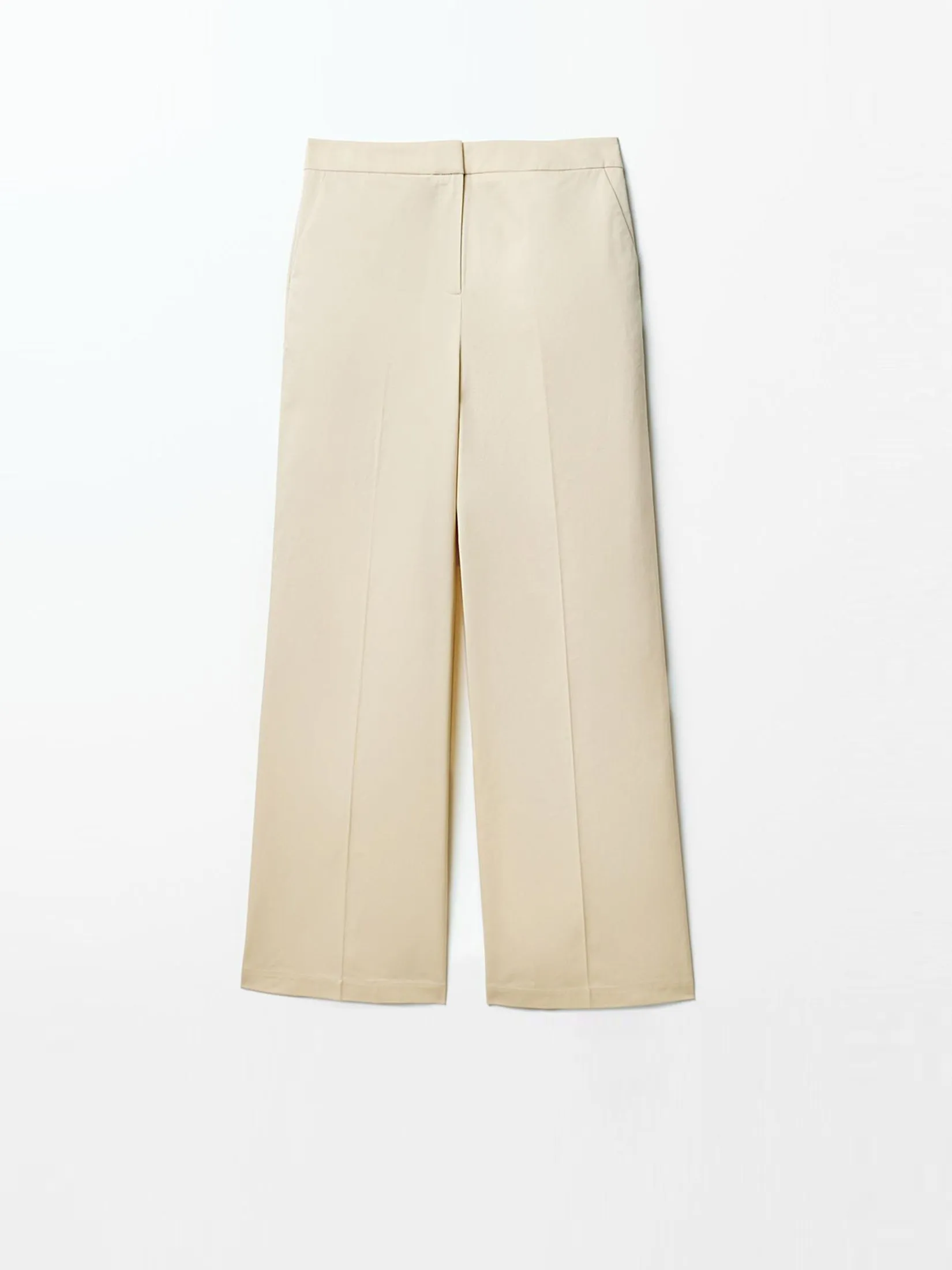 SFERA Women Pants Cotton Off White