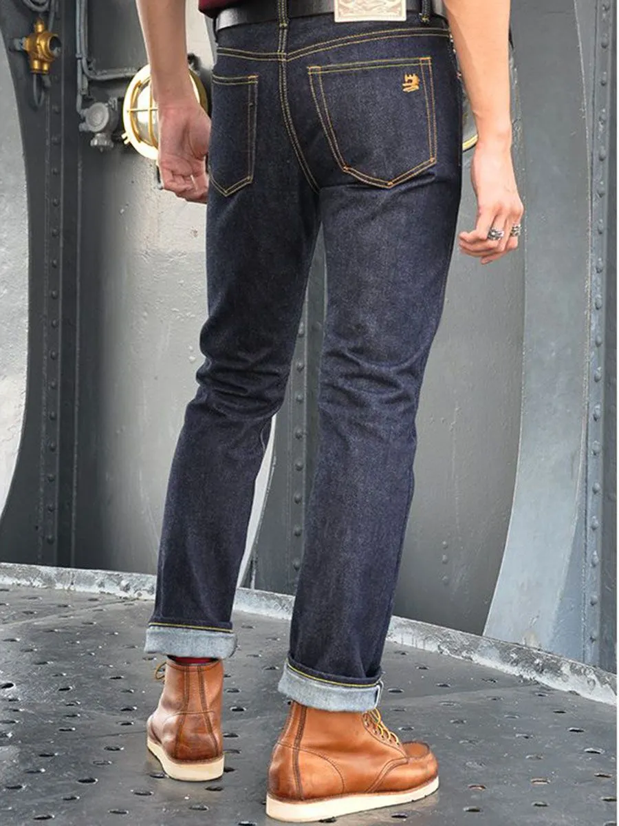 SIMPLE&RAW Heavy Marine Vintage Fit Jeans Sk831-4-26 Deep Blue