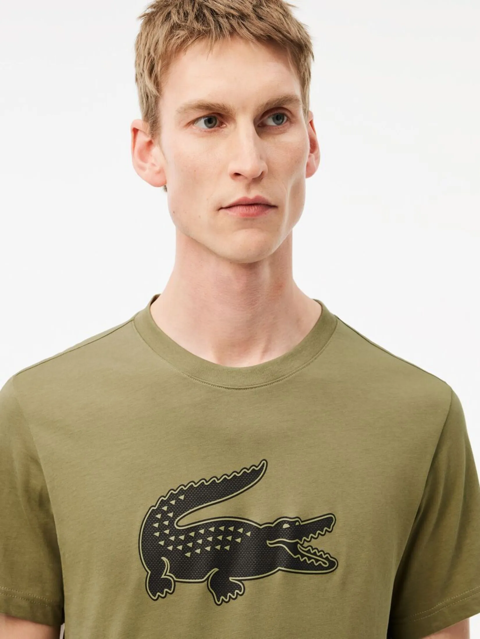 LACOSTE Ultra Dry XXL Logo Sport T-shirt Green