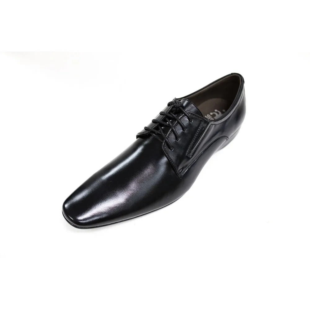 HEAVY Black leather formal shoes VB6229