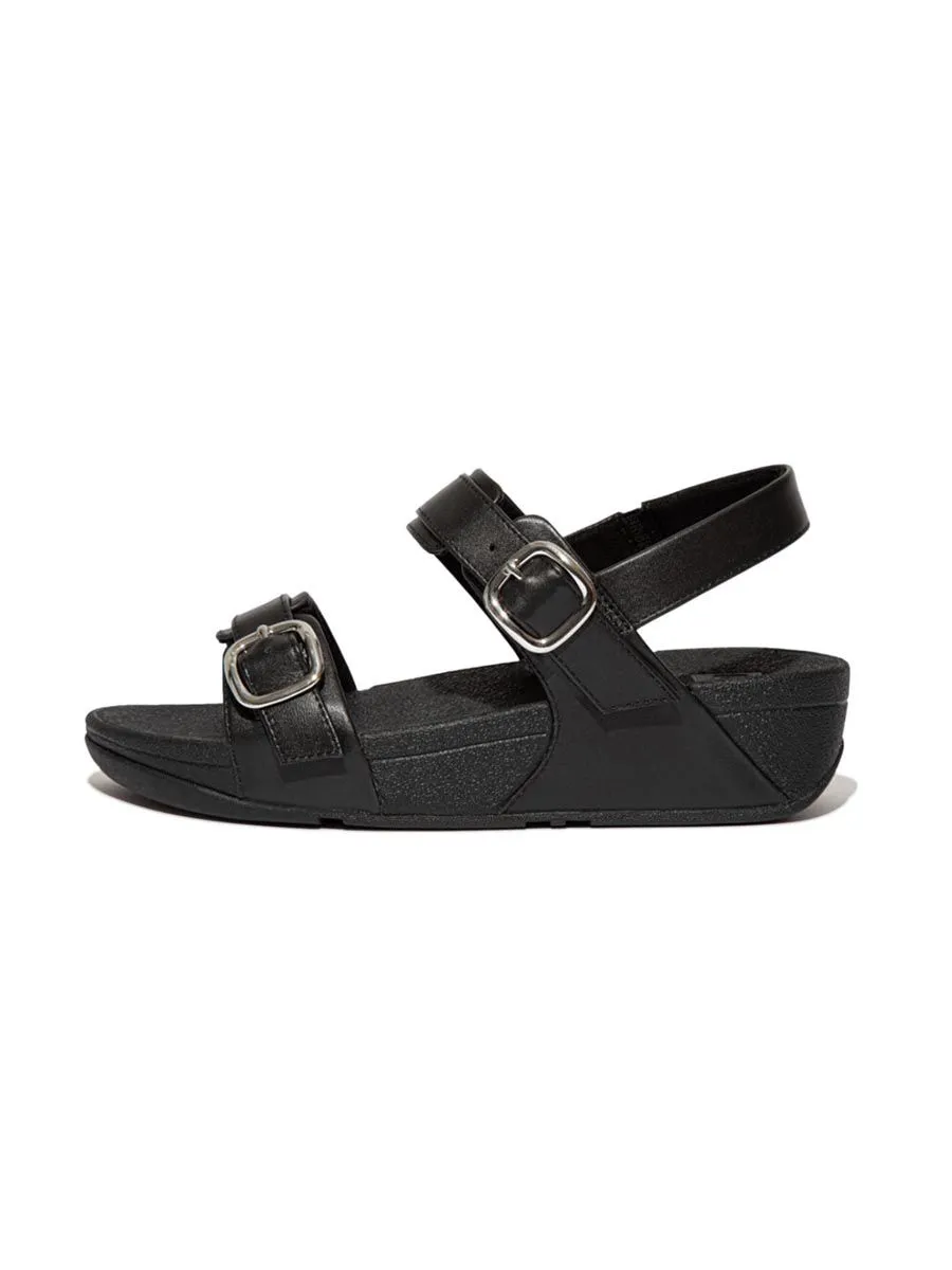FitFlop™ WOMEN'S LULU ADJUSTABLE LEATHER B/S ES6-090 BLACK