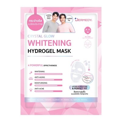 Dermedy Hydrogel Mask Crystal Glow Whitening 1'S - Pink