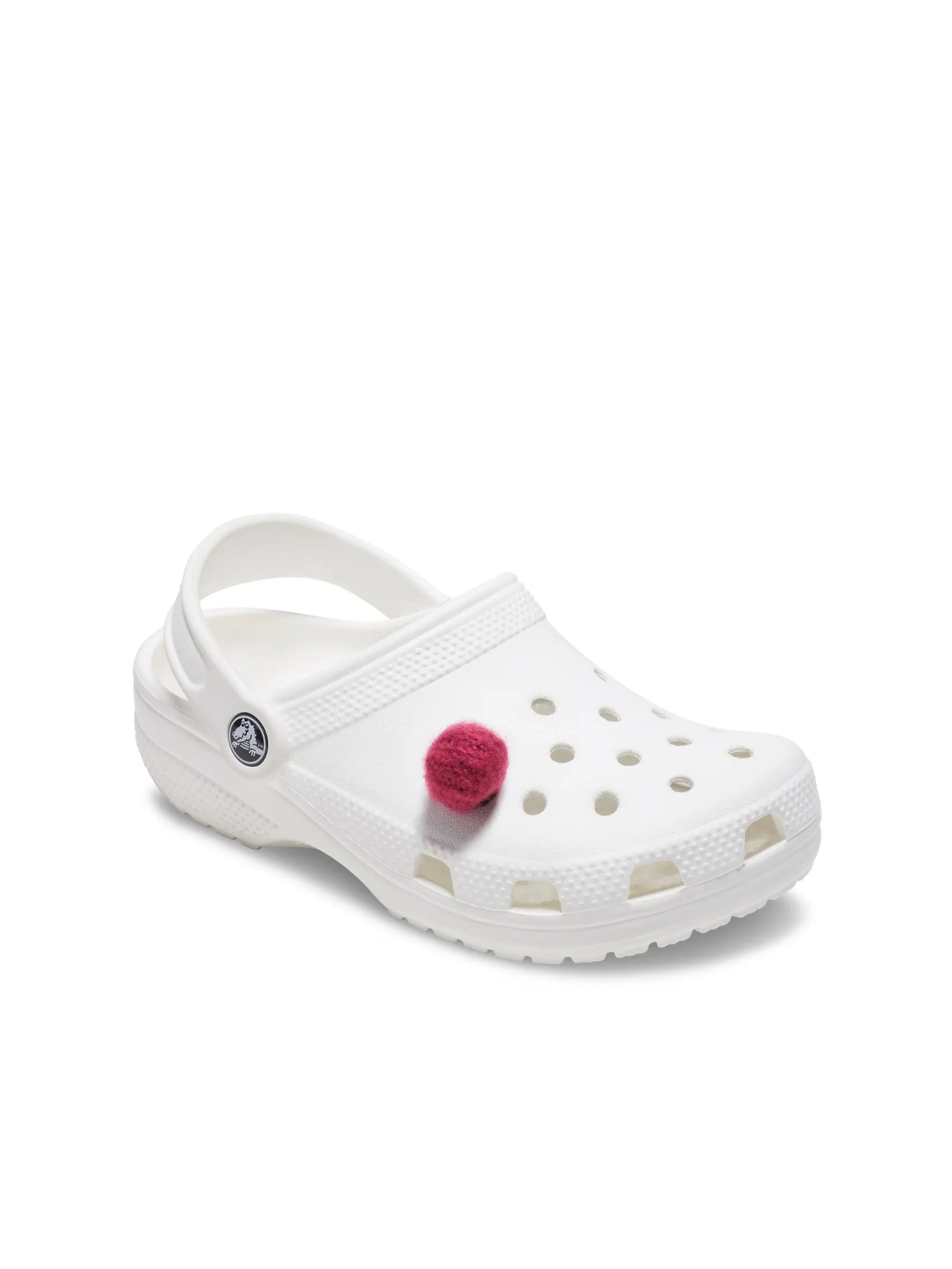 CROCS JIBBITZ™ MAGENTA FAUX MOHAIR PUFF
