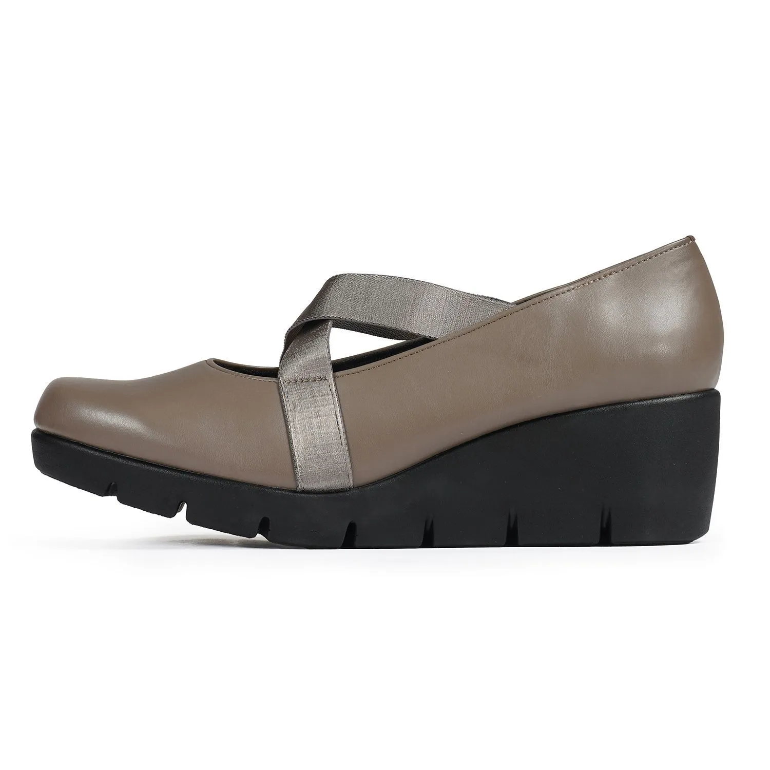 JOLI SNOB Taupe Women Comfort High Heels